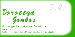 dorottya gombos business card
